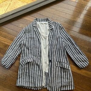 BP Relaxed Linen Blend Blazer - sz S